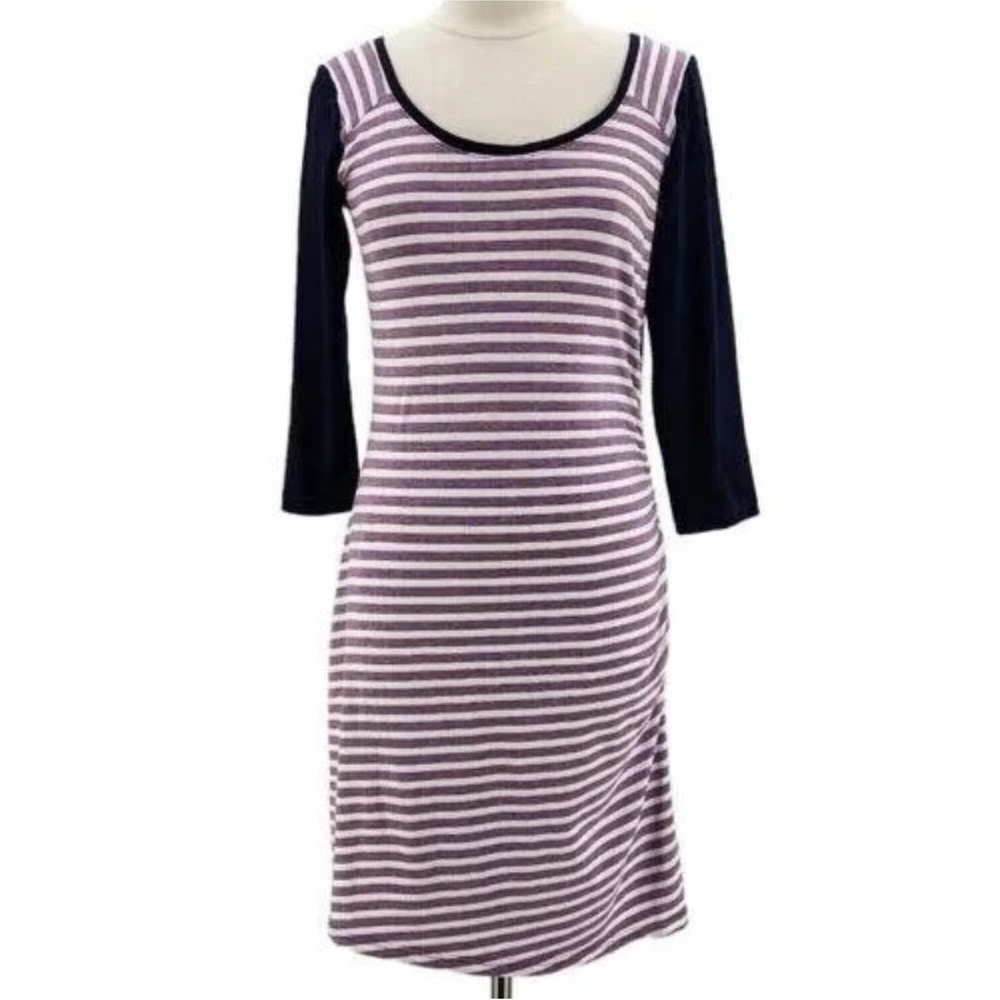Columbia Reel Beauty Dress Striped Omni-Wick Athletic Ruched Gorpcore Size M